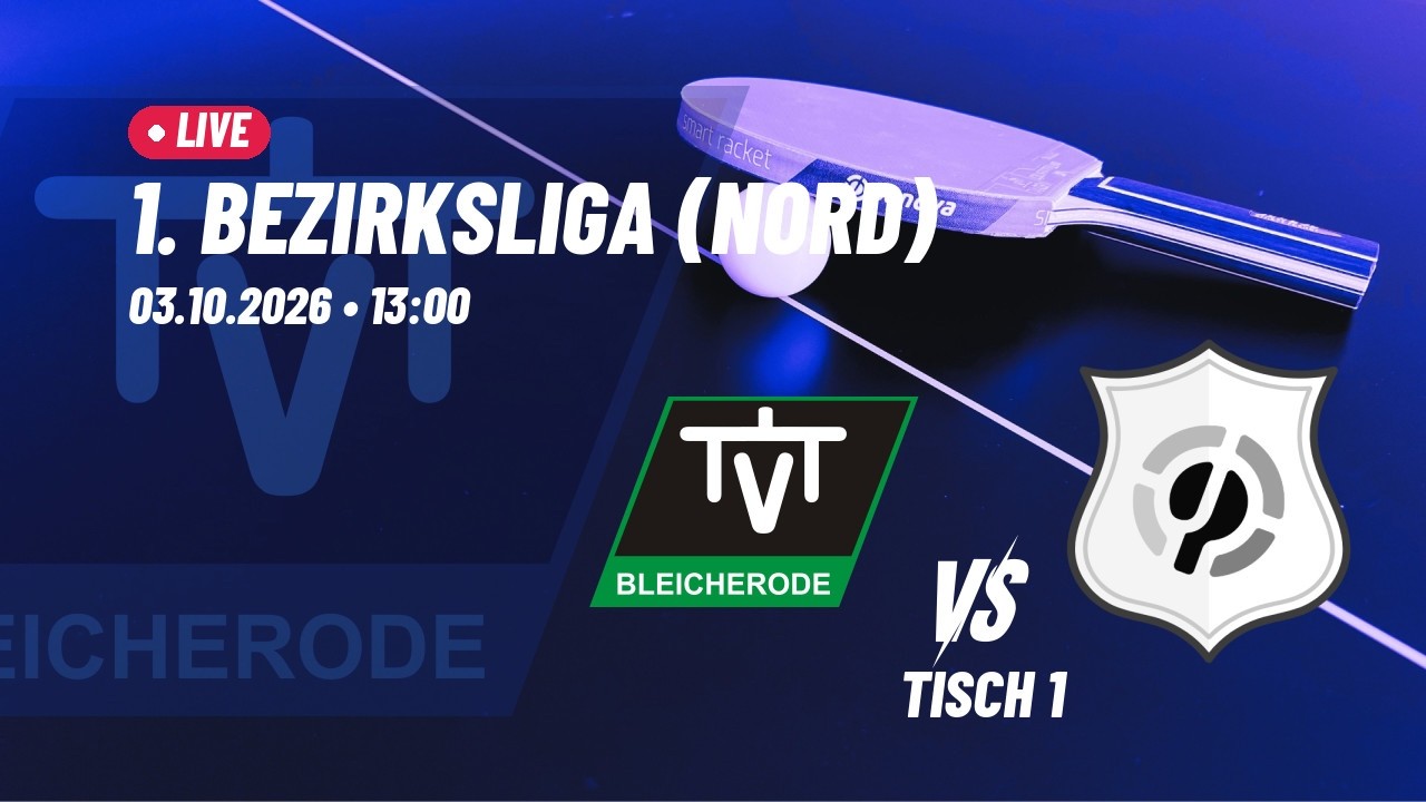 TTV Bleicherode II vs SV 05 Friedrichroda e.V.