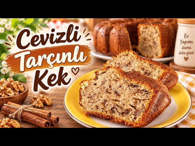 Evi Mis Gibi Kokutan Cevizli Tarçınlı Kek 🍰