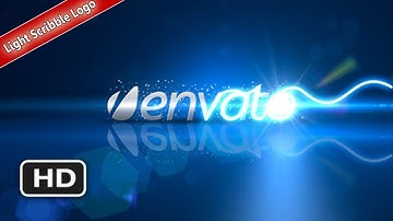 FREE Adobe after effects template - AE project  Light Scribble Logo VideoHive (CS3 AE project file)