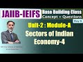 JAIIB-IEIFS Nov 25 - Base Building -Unit-2- Sectors of Indian Economy-4 29.07.25 (6.00am) #nstoor
