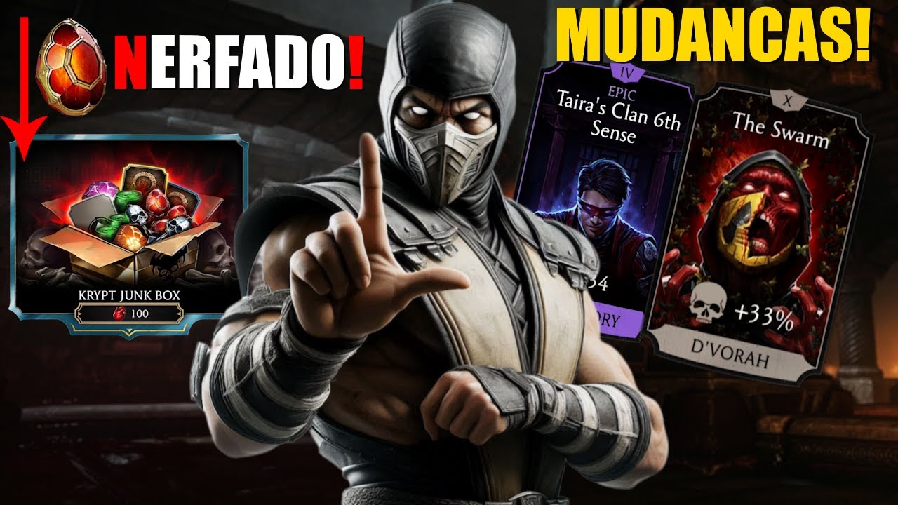 Nerf Pesado na Krypta|Nerfs de Cristais | Easter Egg Secreto e Mudanças na Atualização 6.2 MK Mobile