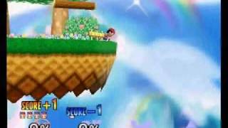 SSB64 (TAS): [Ness handicap] vs [3 Team CPUs lvl9]