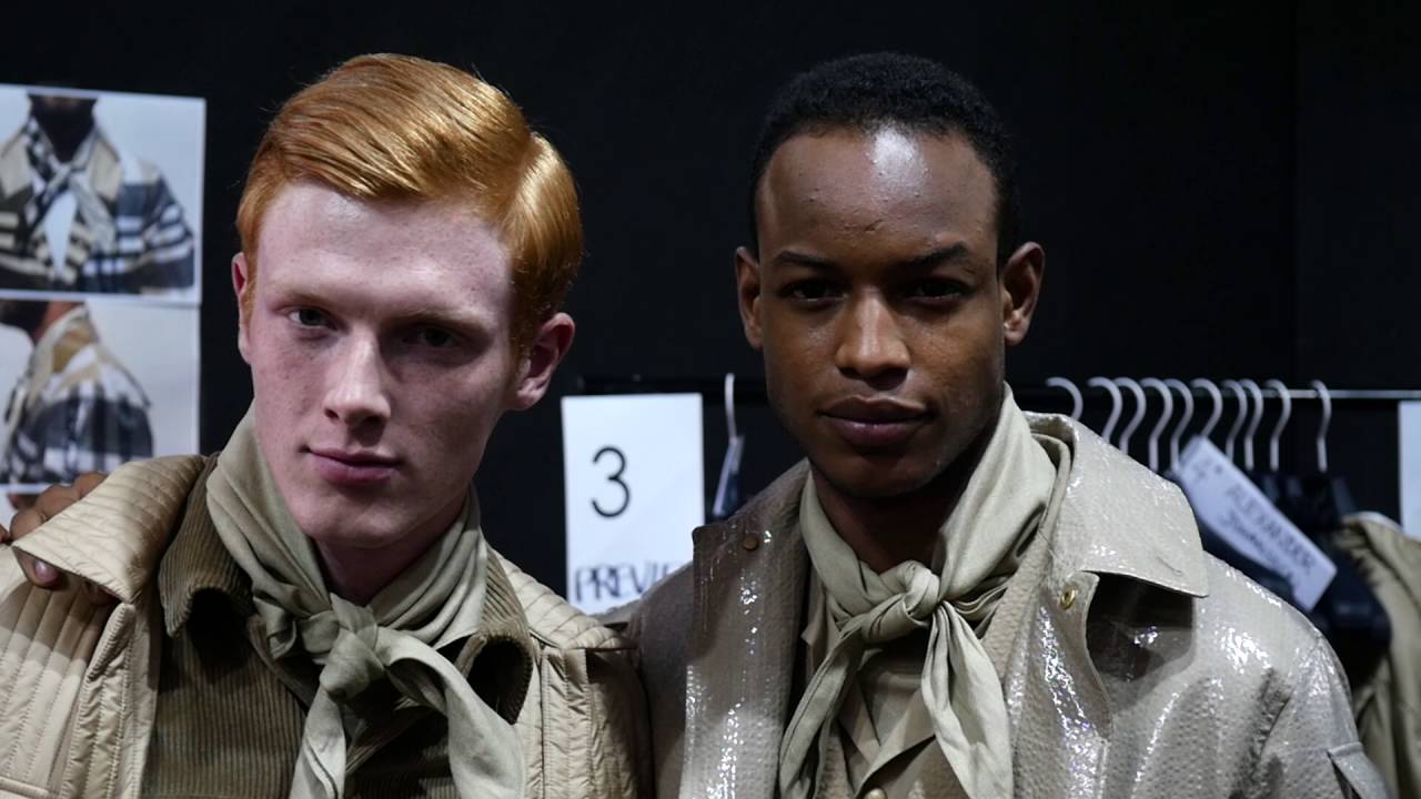 duvet filler Backstage at Moncler Gamme Bleu Spring-Summer 2017 Show