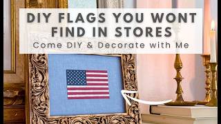 DIY FRAMED AMERICAN FLAG
