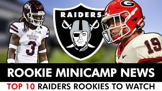 Raiders Rookie Minicamp News & Top 10 Las Vegas Raiders Rookies & UDFAs To Watch