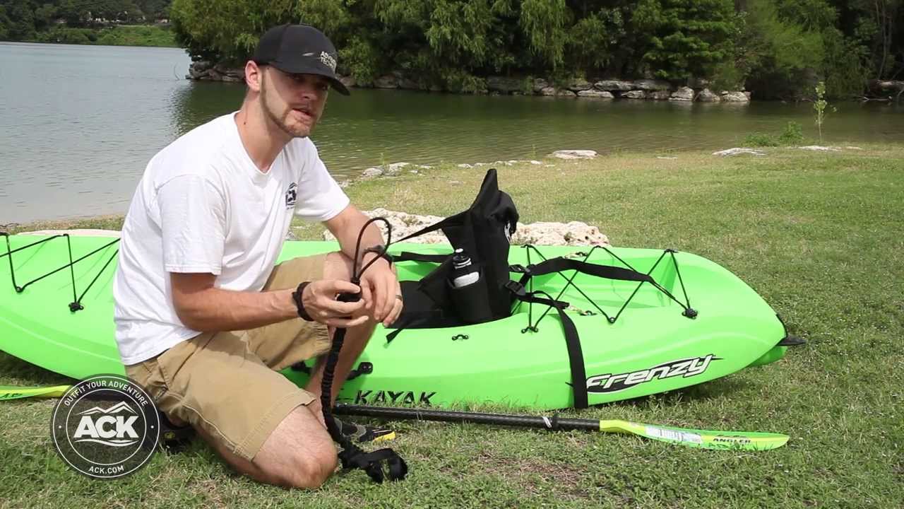 How To Attach The ACK Bungee Paddle Leash - YouTube