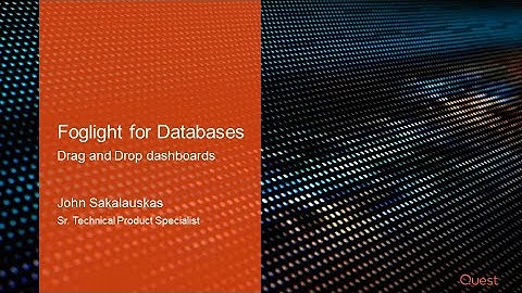 Learn how to create dashboards using Drag and Drop in #Foglight