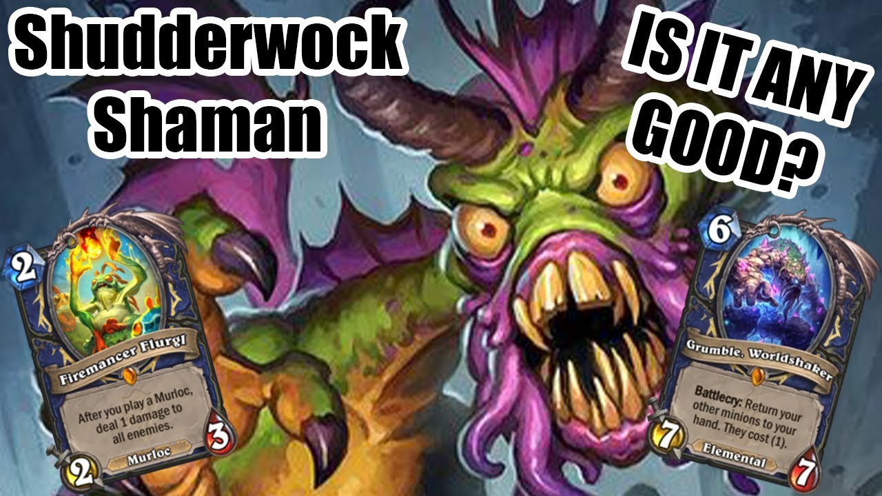 Is this deck just BAD NOW | Shudderwock Shaman | Festival of Legends | Wild Hearthstone
