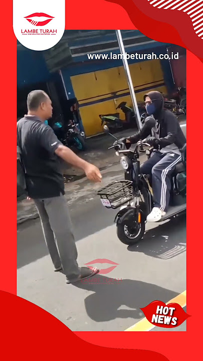 Viral Emak emak Nekat Lawan Arus Gunakan Motor Listrik #viral #vĂdeoviral #emakemak