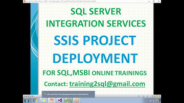 SSIS Project Deployment | SSIS Package Deployment