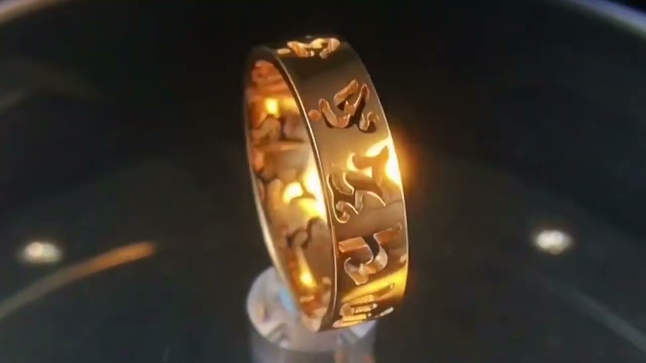 Tibetan Amulet Sanskrit Om Mani Padme Hum Ring