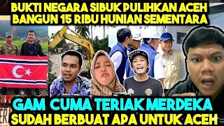MANA GAM !! CUMA KOAR-KOAR MERDEKA, SEMENTARA NEGARA SIBUK PULIHKAN ACEH  FRAMING NEGARA TAK HADIR