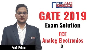 GATE 2019 Answer Key - Video Solutions for ECE | Analog Electronics - 01