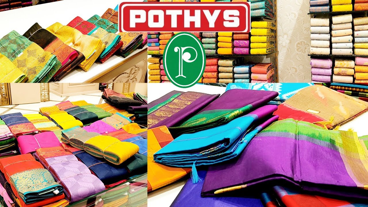 Pothys Soft Silk Saree Aarni Soft Silk Saree Trending Rustic Orange 🍊🧡 Saree collection 