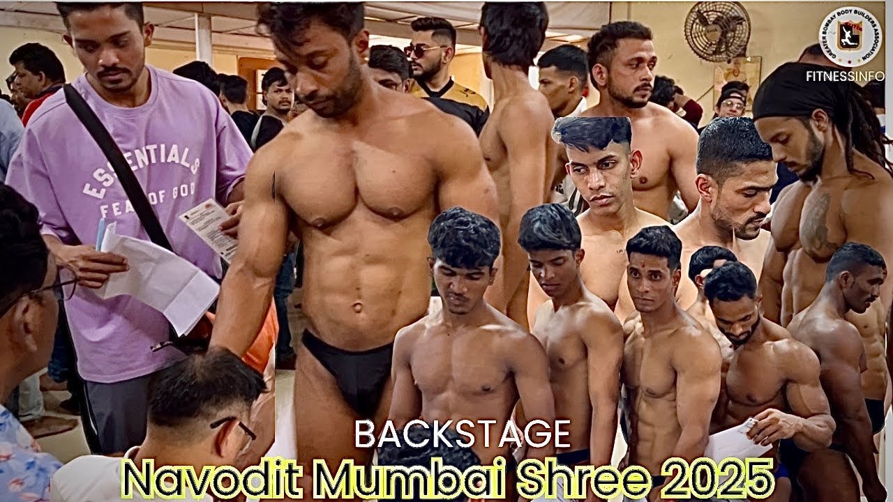 Fitnessinfo Navodit Mumbai Shree 2025 Bodybuilding Backstage weight 