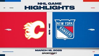 : NHL Highlights | Flames vs. Rangers - March 18, 2025