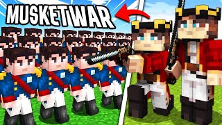 50 Players SURVIVE the Napoloenic Wars in GIANT Minecraft WAR!