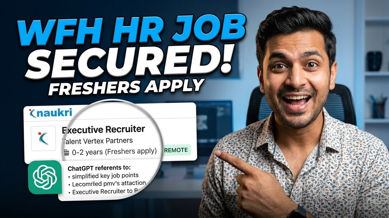 Work From Home Jobs | HR Executive Recruiter Job 2026 | Freshers Apply ...