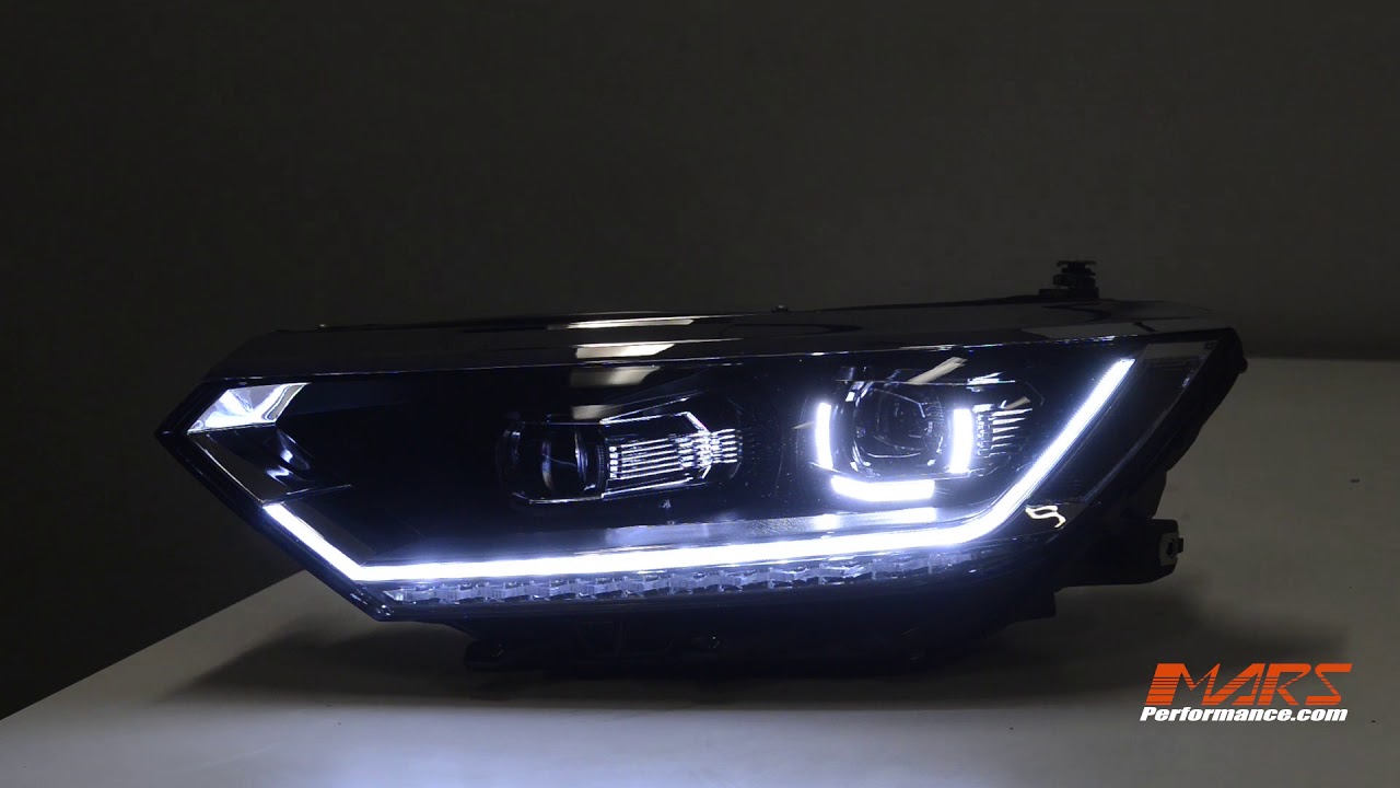 Black LED DRL Projector Head Lights with Sequential Indicators for