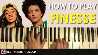 HOW TO PLAY - Bruno Mars - Finesse (Piano Tutorial Lesson) screenshot 1