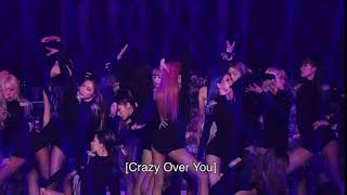 اجرای اهنگ crazy over you  بلک پینک در کنسرت the show  blackpink