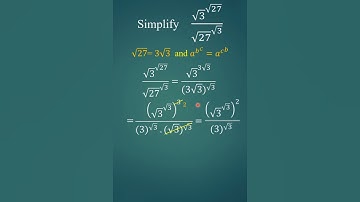 Simplification of a Rational Radical #maths#RealNumbers