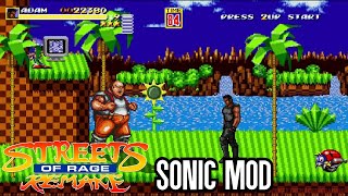 Streets of Rage Remake - Sonic The Hedgehog Mod w/ Adam (SoRMaker)