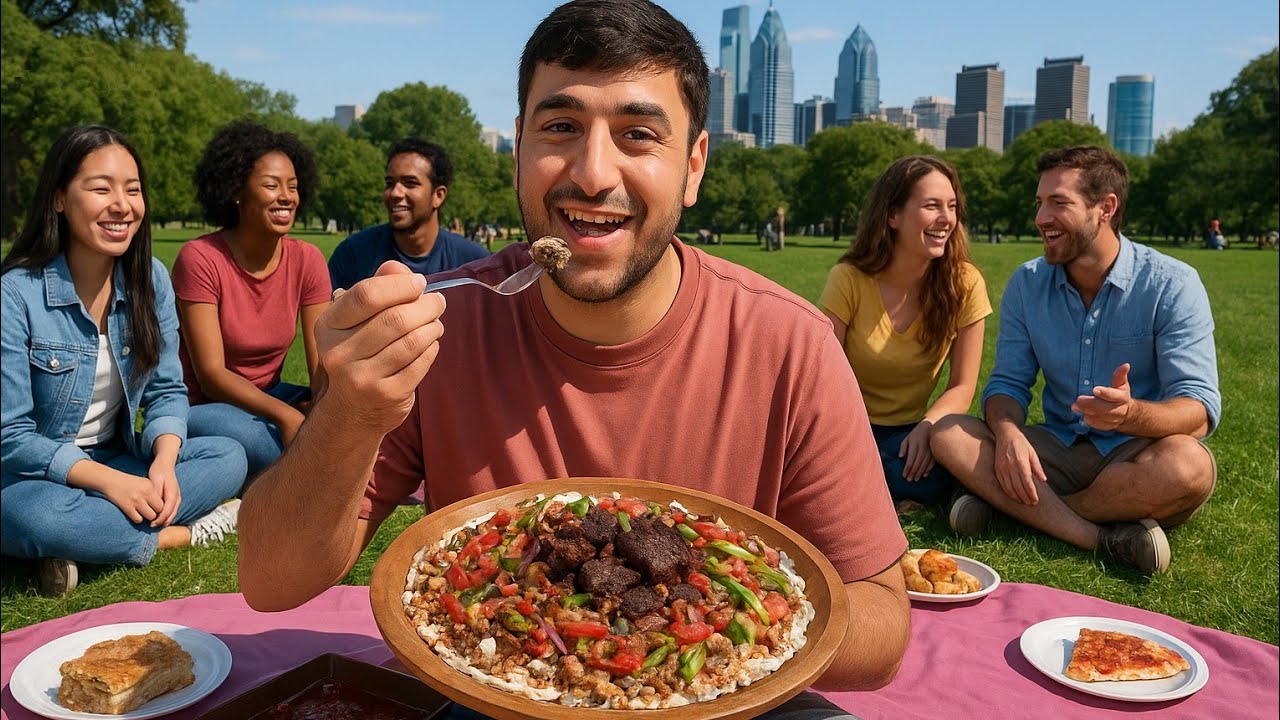 Шахромак Филадельфия пеши Фарзона усто омад/Хамма каса точикои Америка дар гирди табаки Курутоб 