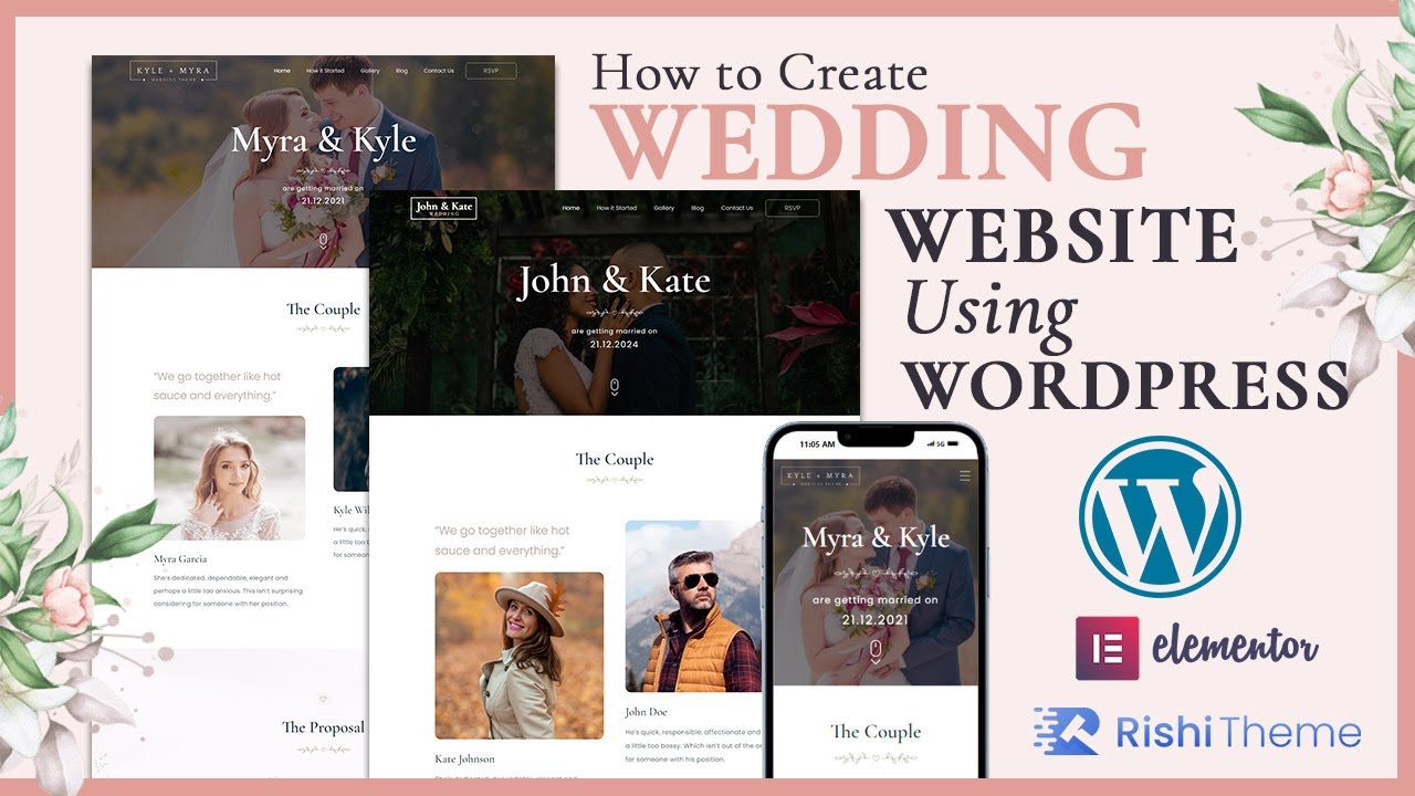 How to Easily Create a Wedding website Using WordPress and the Rishi Theme