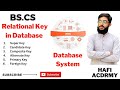 Concept of Keys in DBMS || Super, Primary,Foreign key || In Hindi & Urdu