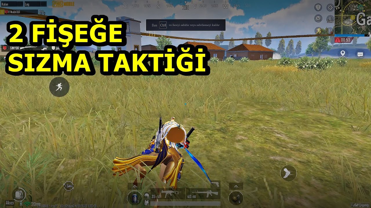 İKİ FİŞEĞE SESSİZCE SIZDIM ! ONE MAN SQUAD PUBG MOBİLE