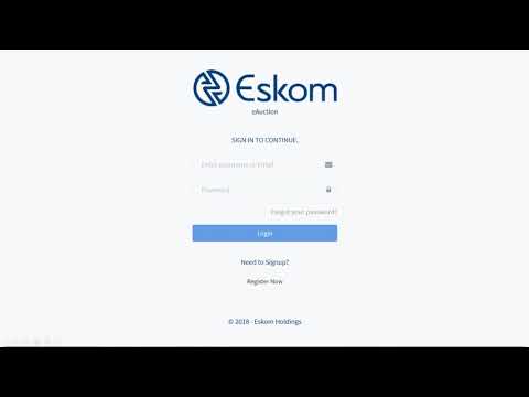 Eskom eAuction User orientation