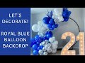 Royal Blue Balloon Backdrop | Tips and Tricks | Time-Lapse Tutorial