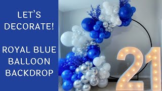 Royal Blue Balloon Backdrop | Tips and Tricks | TimeLapse Tutorial