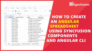 How to Create an Angular Spreadsheet Using Syncfusion Components and Angular CLI