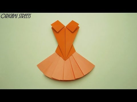 Kā padarīt origami kleita no papīra