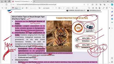 Vision IAS PT 365 ENVIRONMENT 2024 (part 4) #upsc #ias #pt365environment