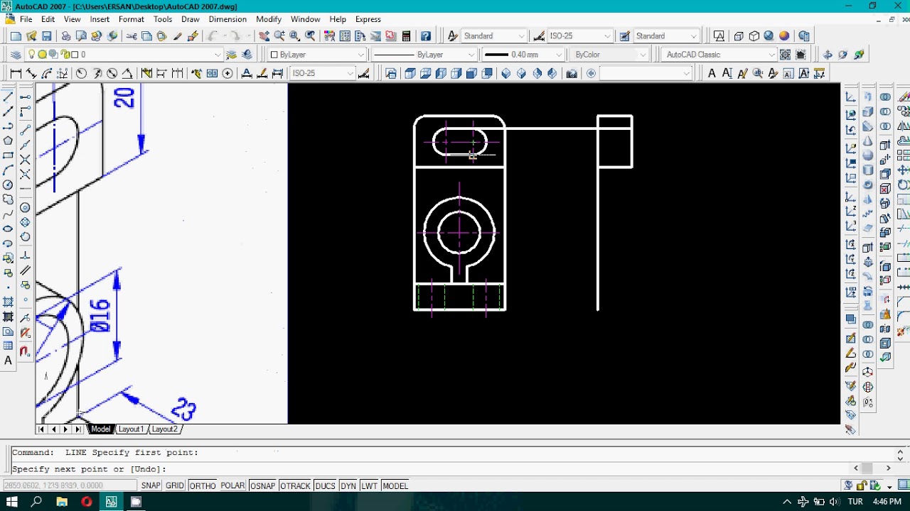 Как нарисовать горизонтали в автокаде