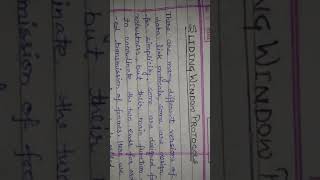 BCA 5sem: Part 1: Sliding Window Protocol