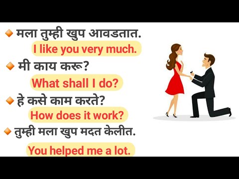 रोज बोलले जाणारे अंग्रेजी वाक्य | Spoken English in Marathi | Daily Use English Sentences