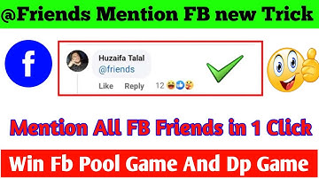 @Friends Facebook New Option Not Showing 2022 || Mention All Friends in 1 Click Option Now Working