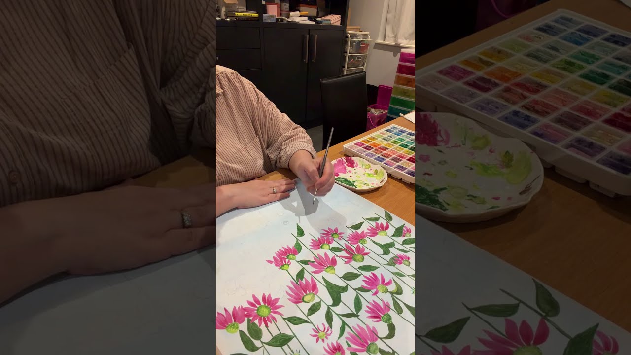 Draw with me floral art 
