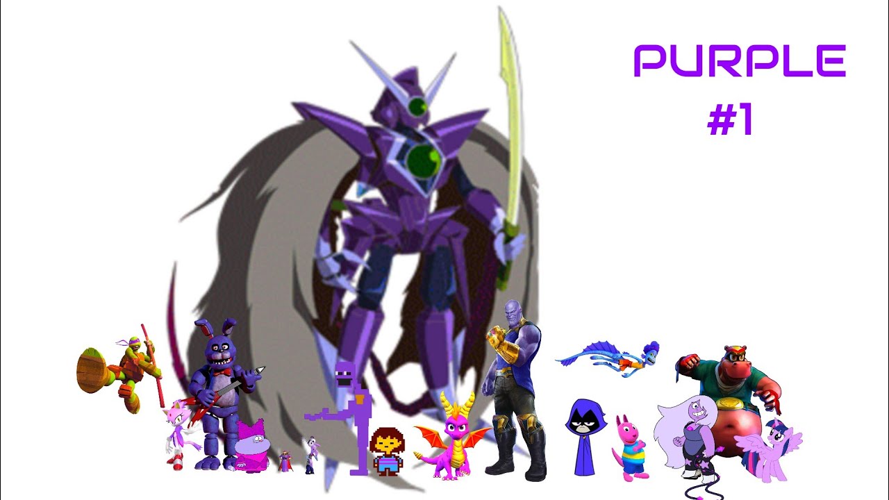 All Purple characters from games, series, and movies sings I'm blue (DA BA DEE) part 1 YouTube