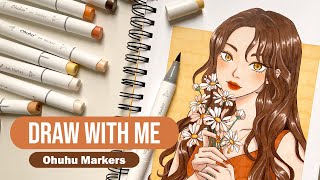 🌼 Draw with me / Marker Art 