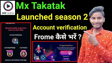 mx takatak launchpad season 2 | mx takatak verification | mx takatak blue tick kaise milega | badge