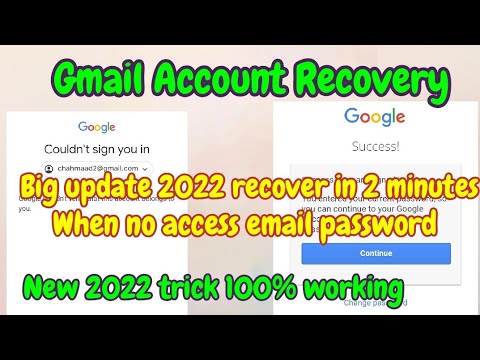 forgot password gmail  Update  Recover Gmail Account without email password or without any verification | New trick 2022 in 2 mins