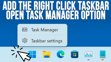 Enable the Taskbar Right Click Open Task Manager Option in Windows 11