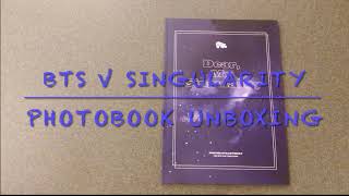 [UNBOXING] BTS Kim Taehyung Singularity Photobook Unboxing