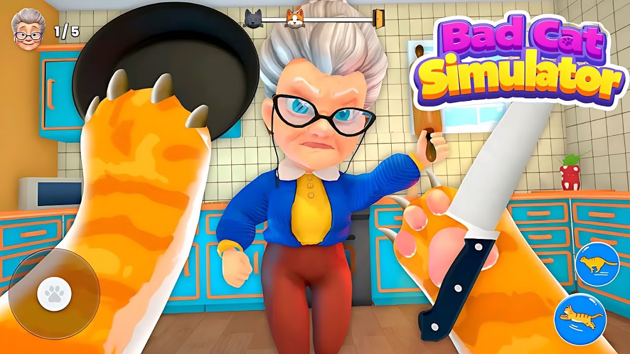 Bad Cat Simulator - Prank Granny