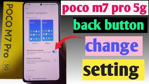 back button change kaise kare poco m7 pro 5g mobile me / how to change back button poco m7 pro 5g me